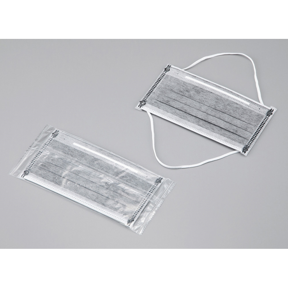 低発塵活性炭マスク オーバーヘッド(4層タイプ)(50枚)