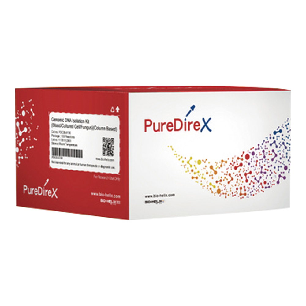 PureDireX ゲノムDNA抽出キット(カラム式)対象サンプル:全血・凍結血液・バフィーコート・培養動物細胞・培養バクテリア細胞・真菌細胞(100rxns)