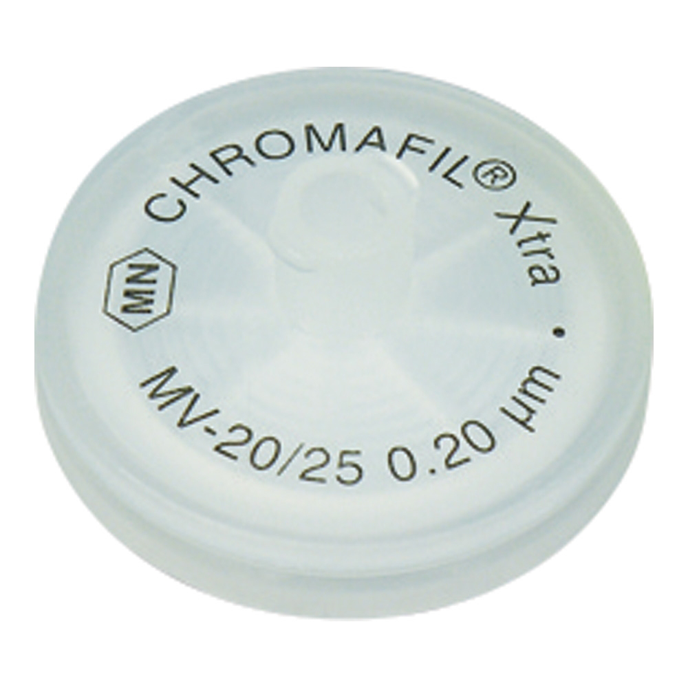 シリンジフィルター(セルロース混合エステル・CHROMAFIL)0.45um φ25mm ナチュラル(100個)