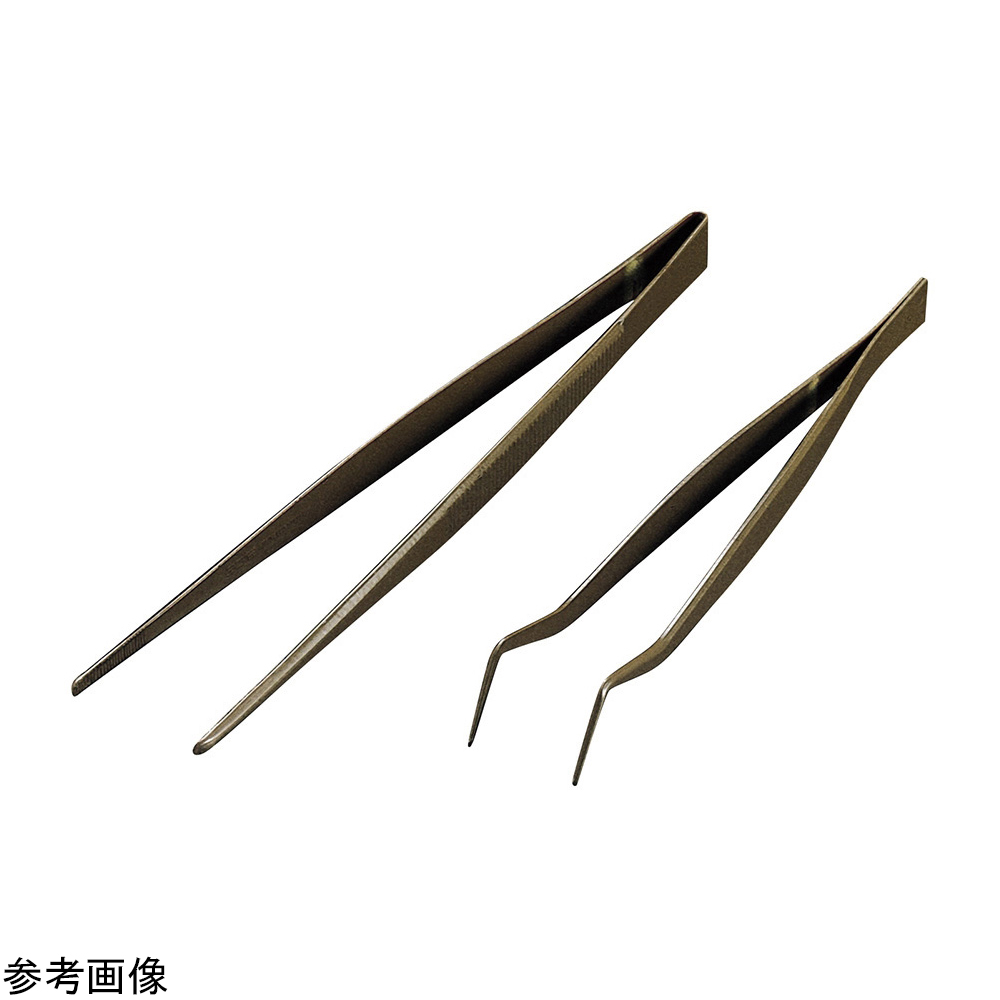PFAコーティングピンセット 240mm 先細