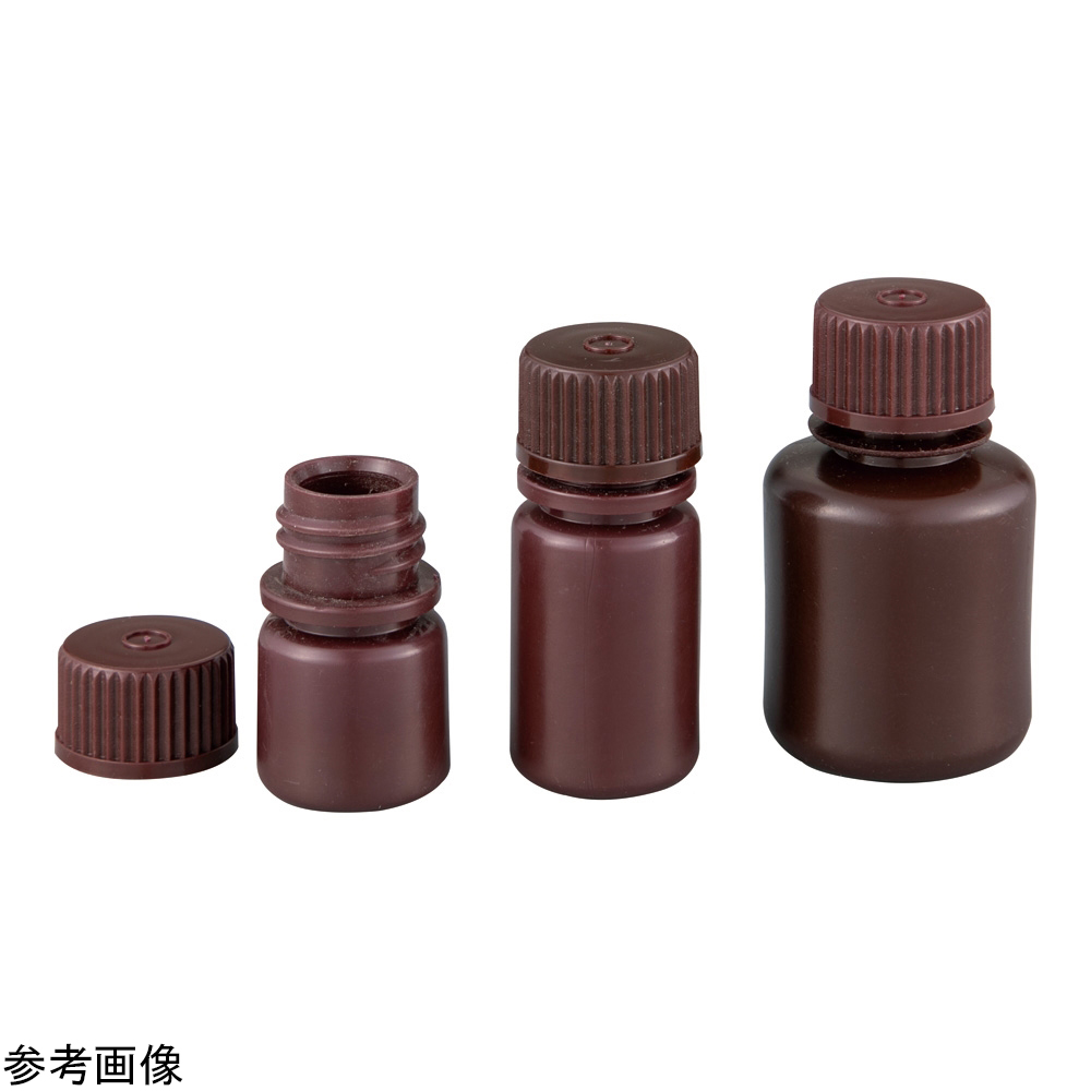 4-4468-04 試薬ボトル(小容量HDPE製細口アンバー)30mL Polylab