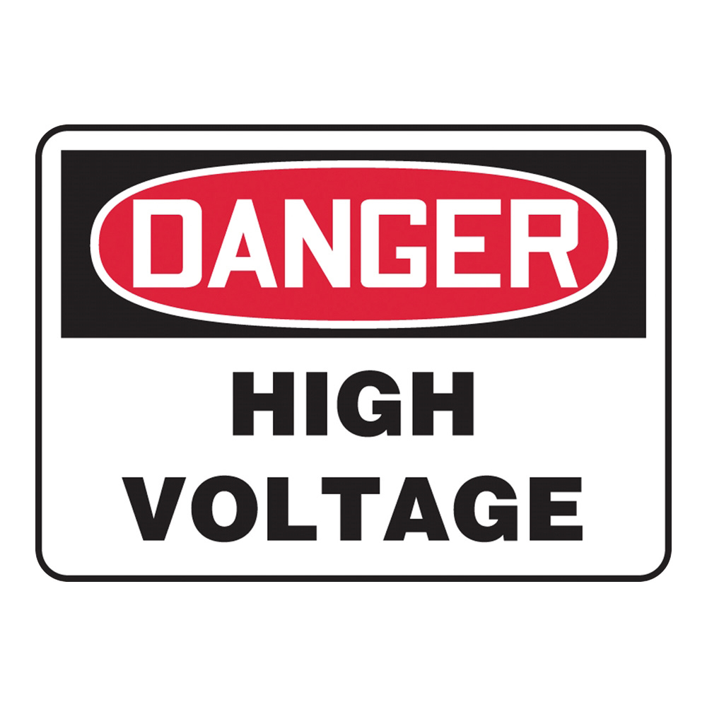 4-4747-01 警告・注意喚起ラベル(英字)High Voltage Accuform