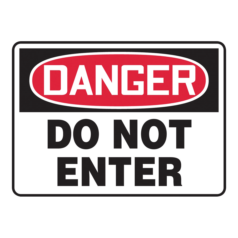 警告・注意喚起ラベル(英字)Do Not Enter