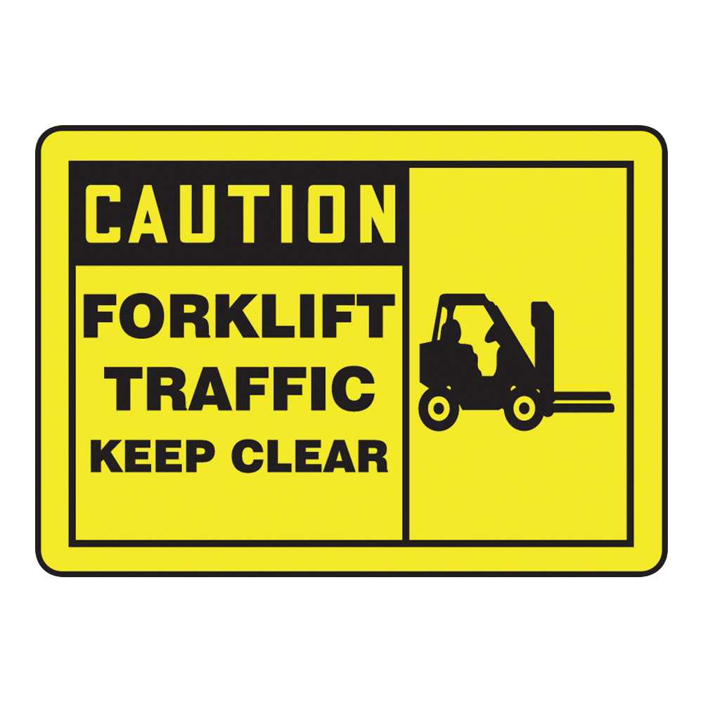 警告・注意喚起ラベル(英字)Forklift Traffic - Keep Clear
