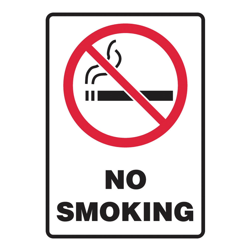 4-4747-20 警告・注意喚起ラベル(英字)No Smoking Accuform