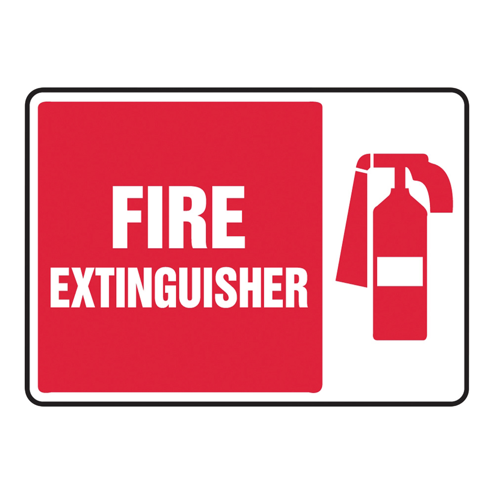 4-4747-21 警告・注意喚起ラベル(英字)Fire Extinguisher Accuform