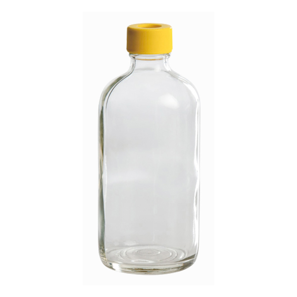 4-4810-04 セプタム付きボトル・細口 250mL レベル2 透明(24本) Quality Environmental Containers