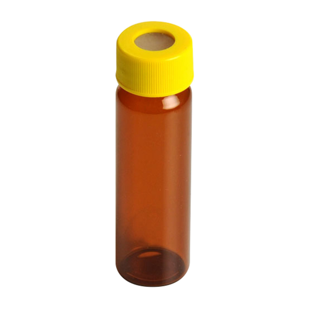 飲料水分析用EPAバイアル・VOC/VOA用 レベル2 褐色バイアル+黄キャップ(セプタム付)(72本)