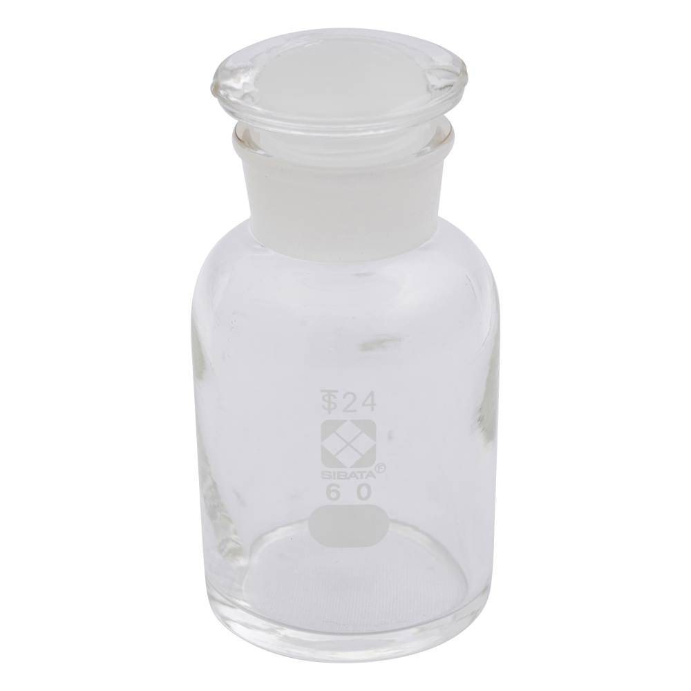 広口試薬びん 透明 60mL