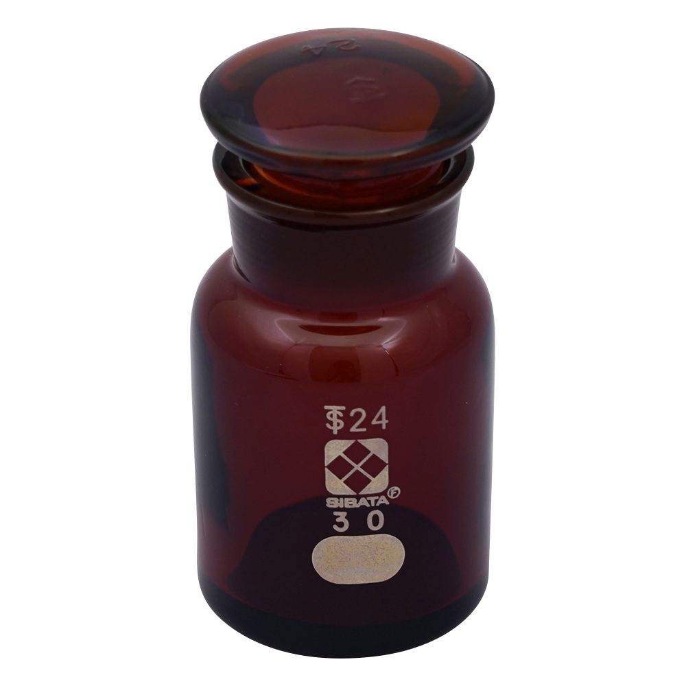 広口試薬びん 褐色 30mL