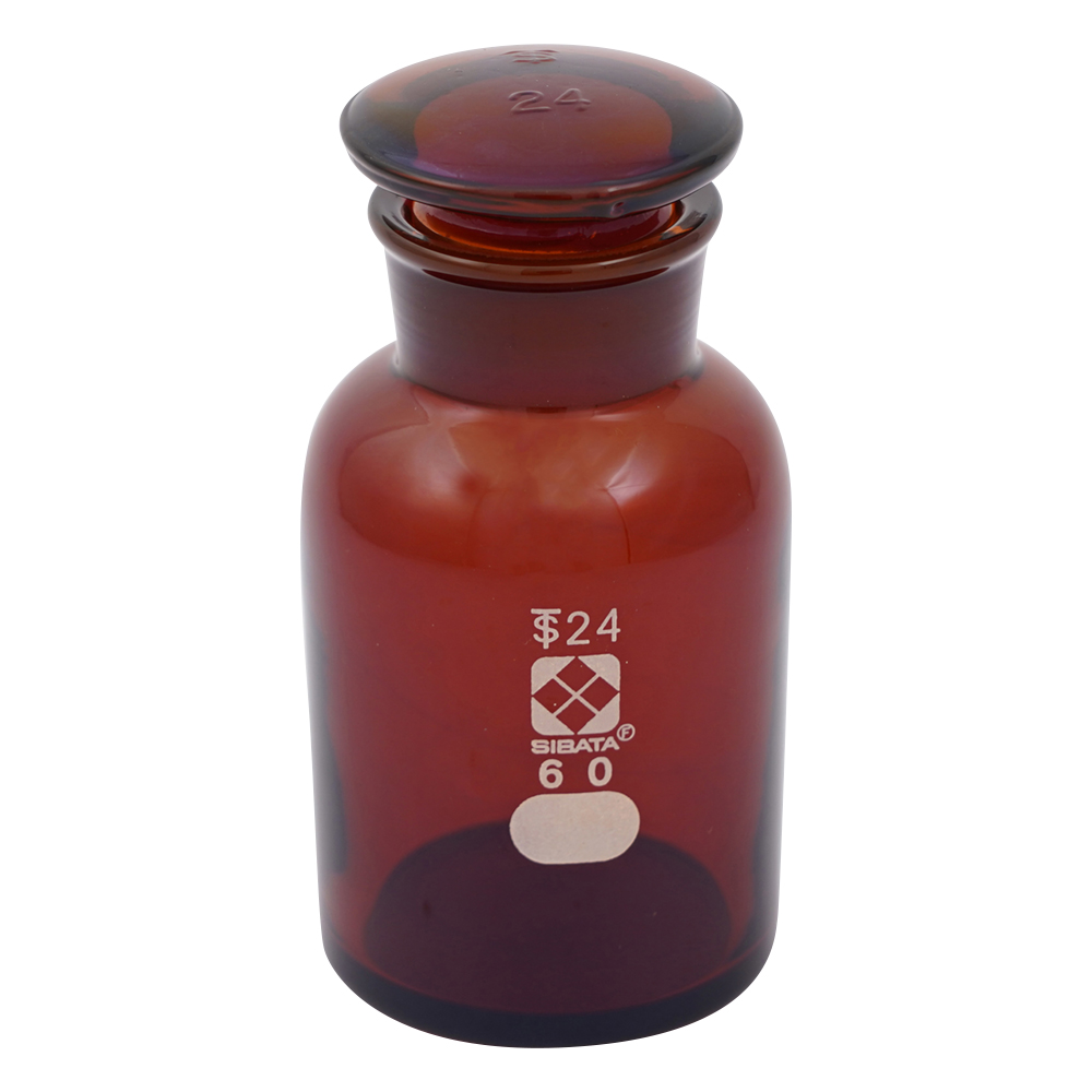 広口試薬びん 褐色 60mL