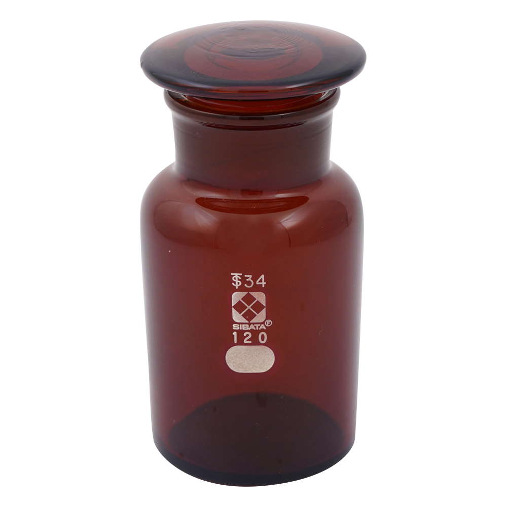 広口試薬びん 褐色 120mL