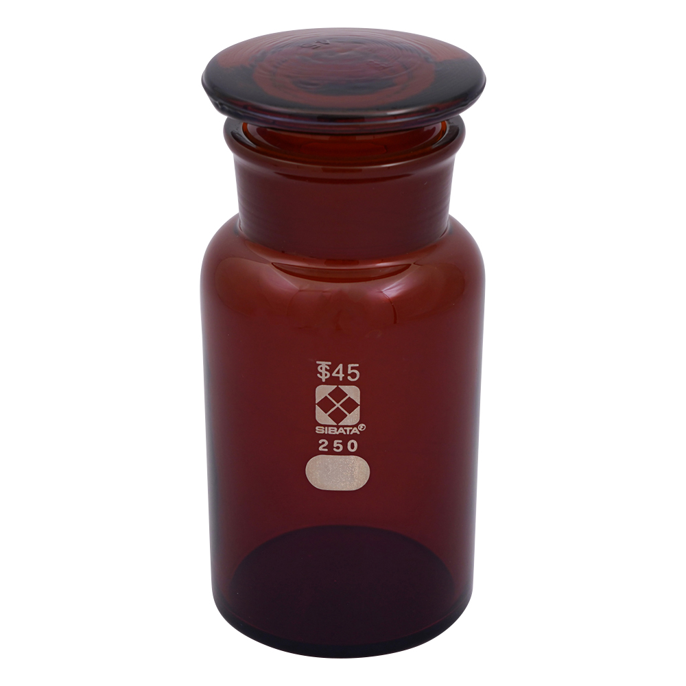 広口試薬びん 褐色 250mL