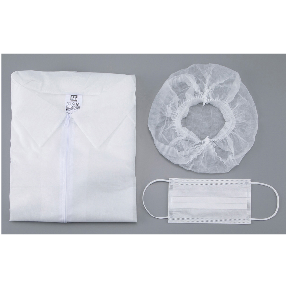 不織布ウェア LLサイズ 3点セット