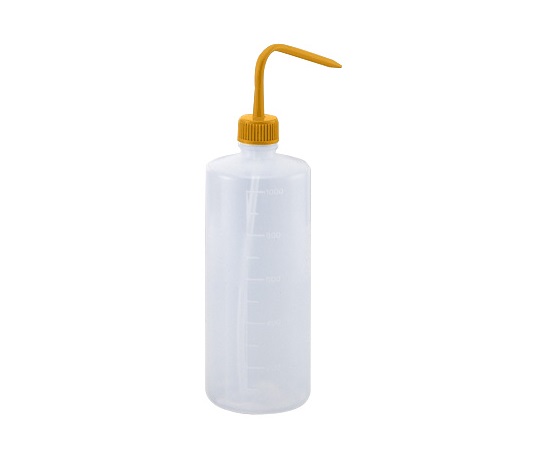 カラフル洗浄瓶 細口(黄)1000mL