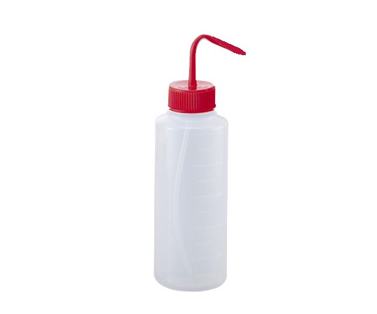 4-5668-03 カラフル洗浄瓶 広口(赤)1000mL アズワン(AS ONE)