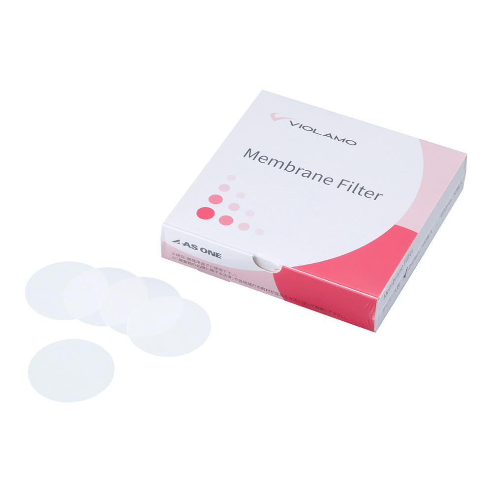 4-6098-01 ビオラモメンブレンフィルター親水性PVDF 孔径0.22μm 直径47mm PVDF022M047I 100枚/箱 PVDF022M047I(1箱(100枚入り))