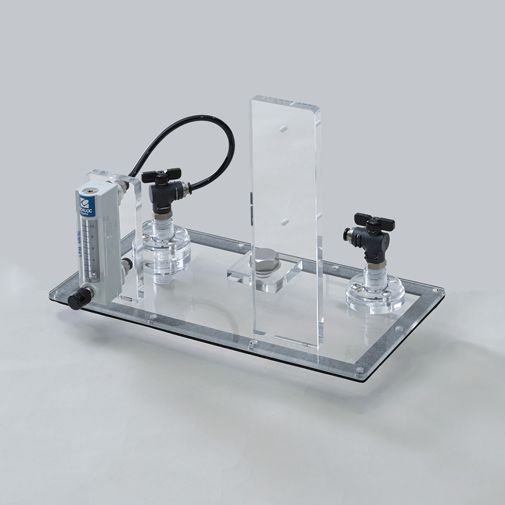 4-6189-05 グロブロックス INOUTバルブ、流量計、センサポート付き(1個)