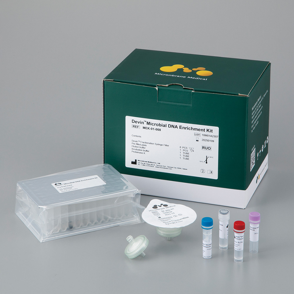 血中微生物濃縮システム DevinTM 濃縮/核酸抽出キット 8反応分 MEK-01-008 MEK-01-008(1キット(8反応分入り))