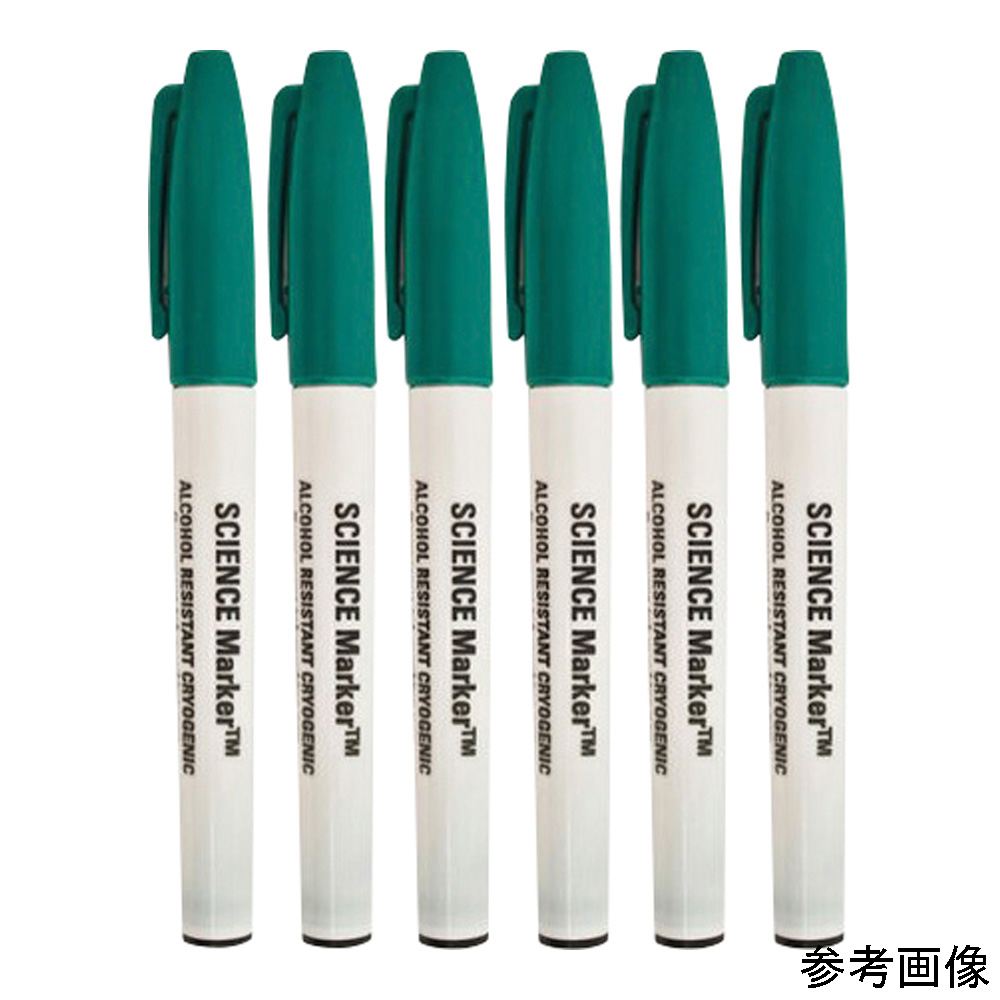 超低温耐アルコールマーカー SCIENCE-Marker(TM) Φ0.7mm 緑 -196°C対応 SM-1G-6 SM-1G-6(1本)
