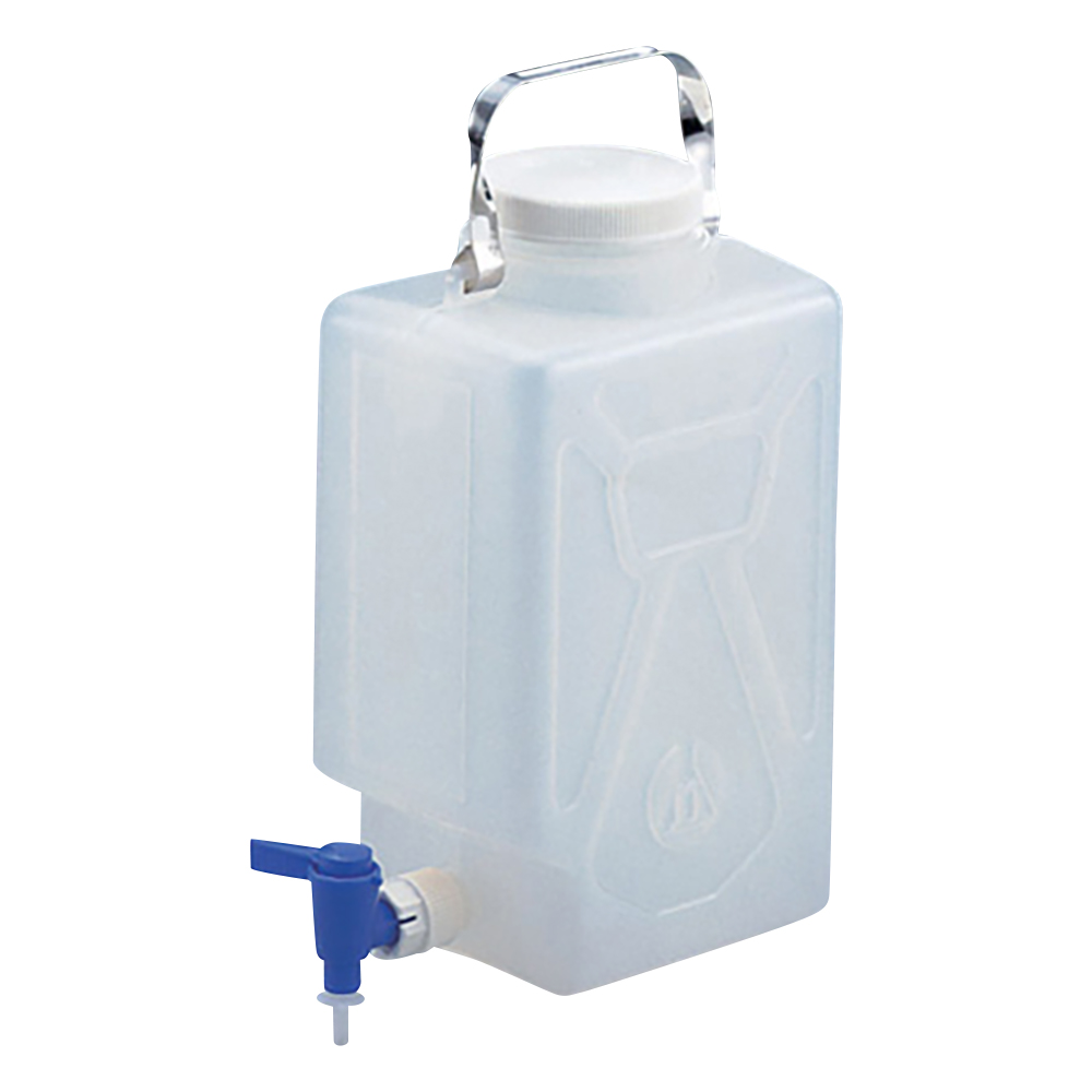 5-056-01 Nalgene 活栓付角型瓶2321 2/9 No.2321-0020 (2/9) ナルゲン(NALGENE)