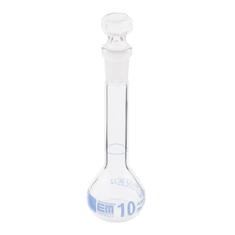 EMEURO 共栓付メスフラスコ 10mL