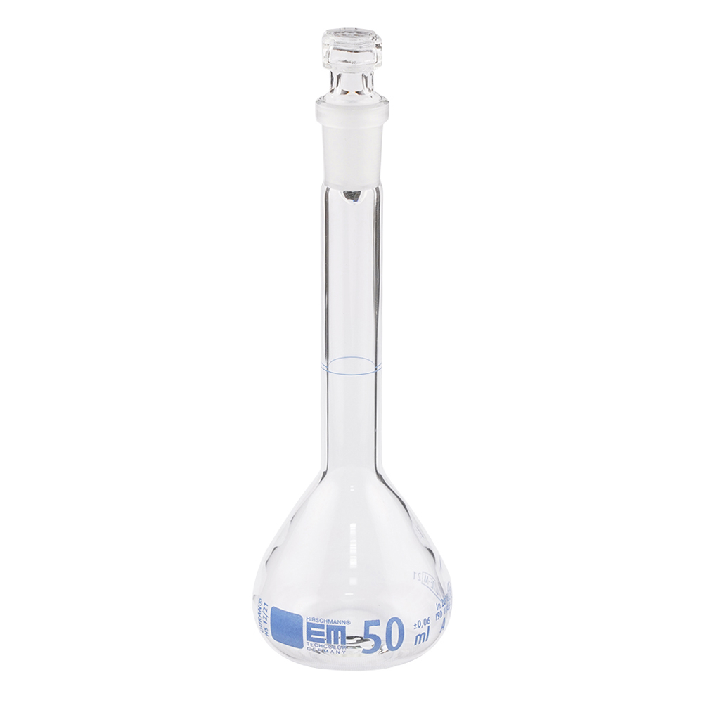 5-5363-04 EMEURO 共栓付メスフラスコ 50mL