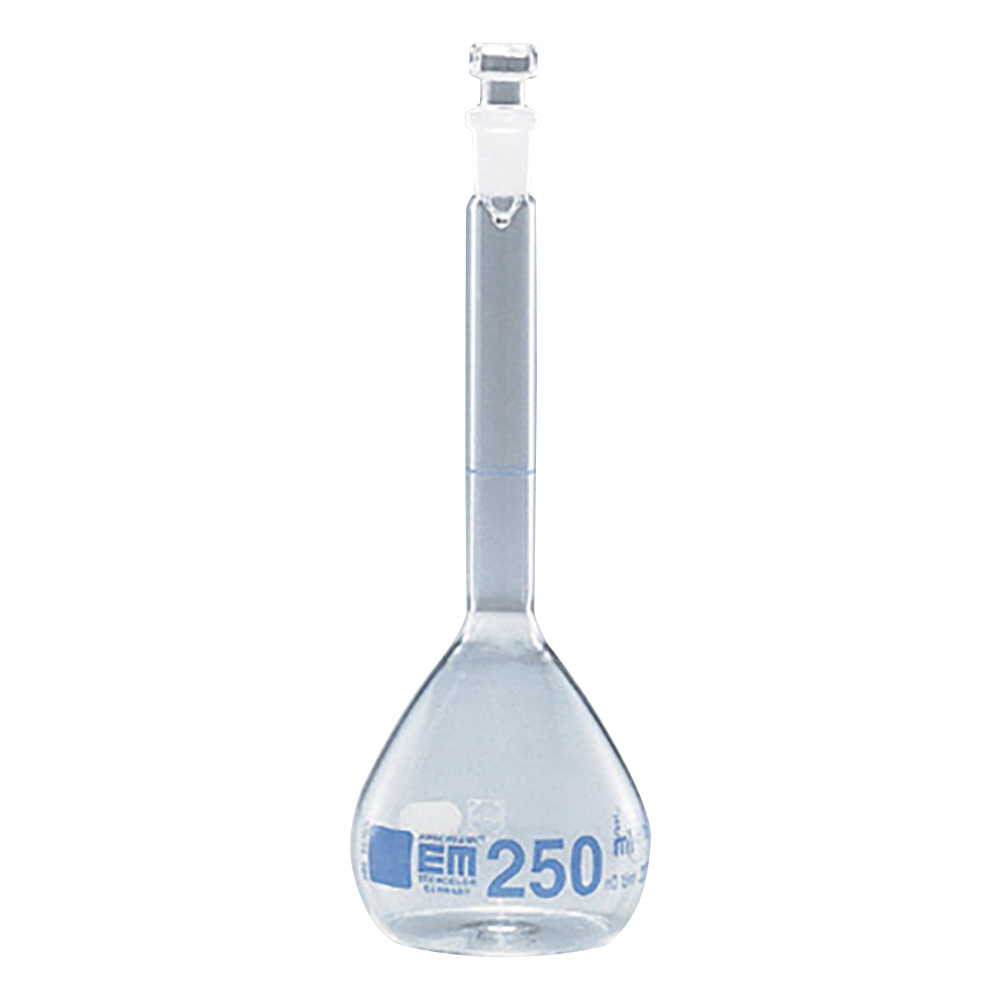 EMEURO 共栓付メスフラスコ 250mL