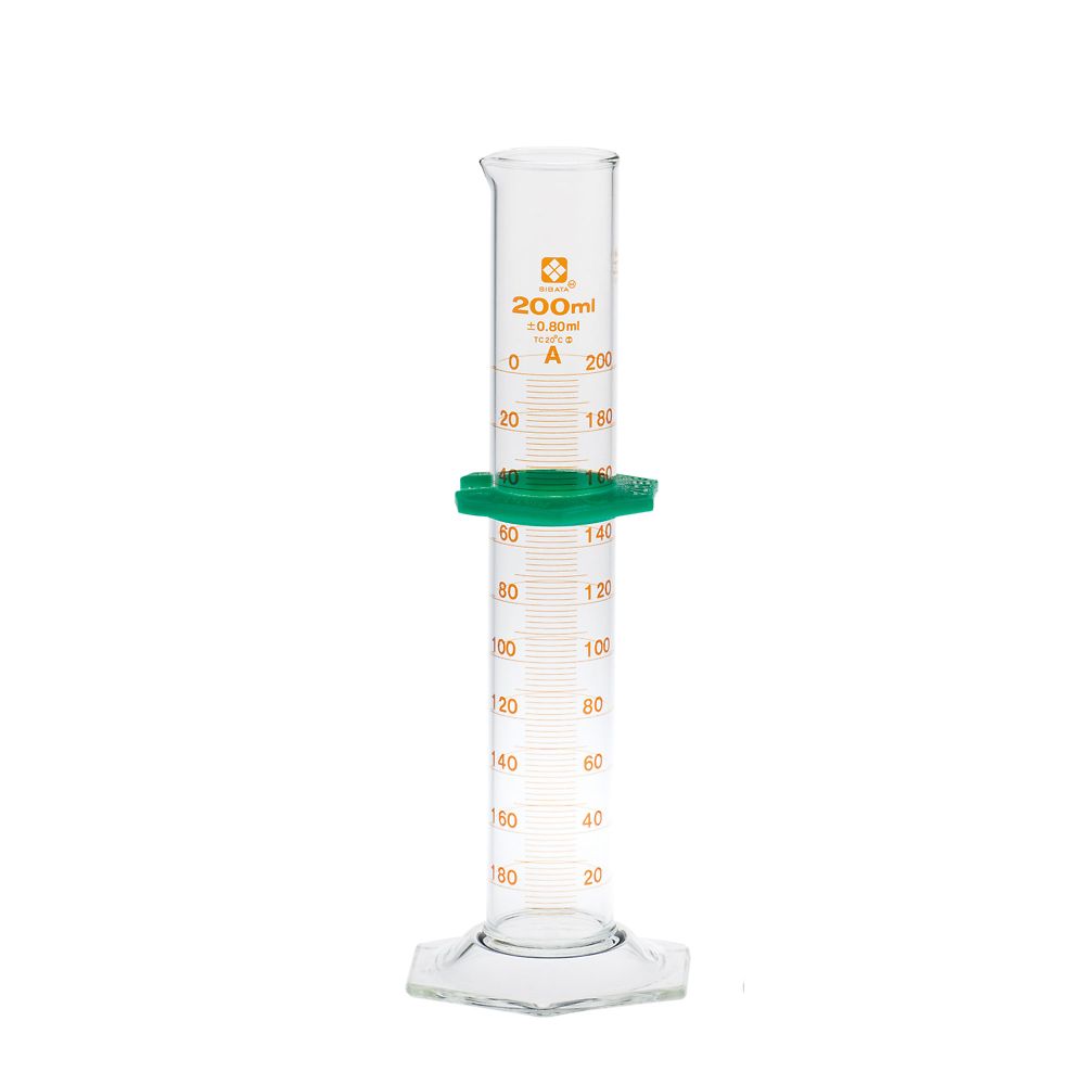 メスシリンダー バンパー付 スーパーグレード 200mL