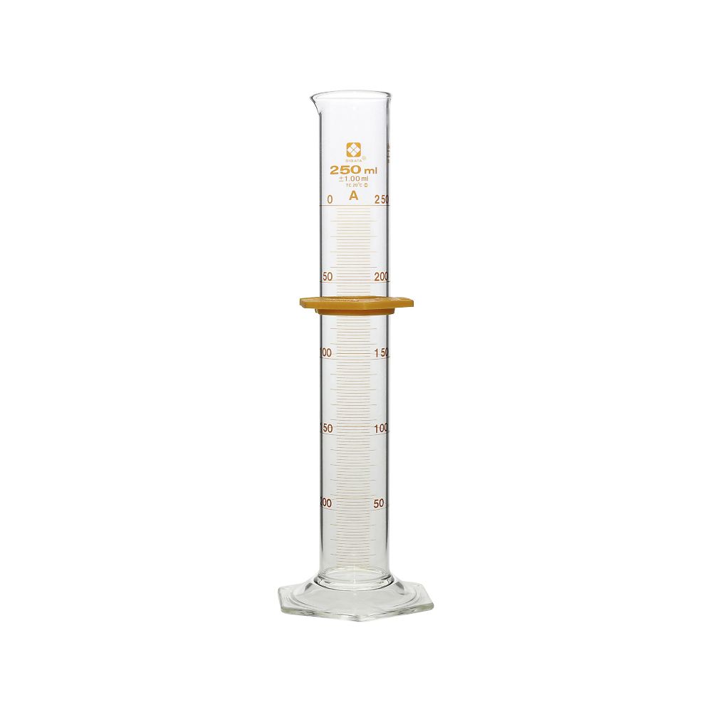 メスシリンダー バンパー付 スーパーグレード 250mL