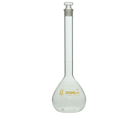 メスフラスコ(全量フラスコ・スーパーグレード) 白 200mL