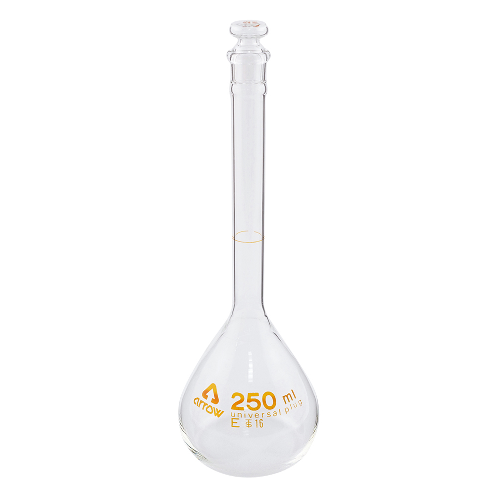 透明摺りメスフラスコ 250mL