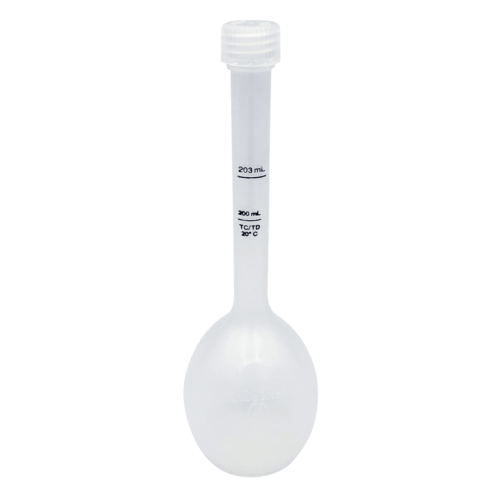 NALGENE PPメスフラスコ 200mL