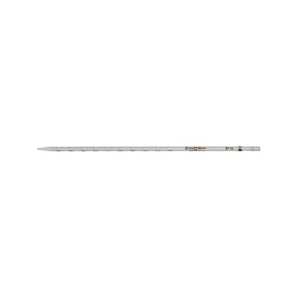 メスピペット 先端目盛 カラーコード付 スーパーグレード 2mL