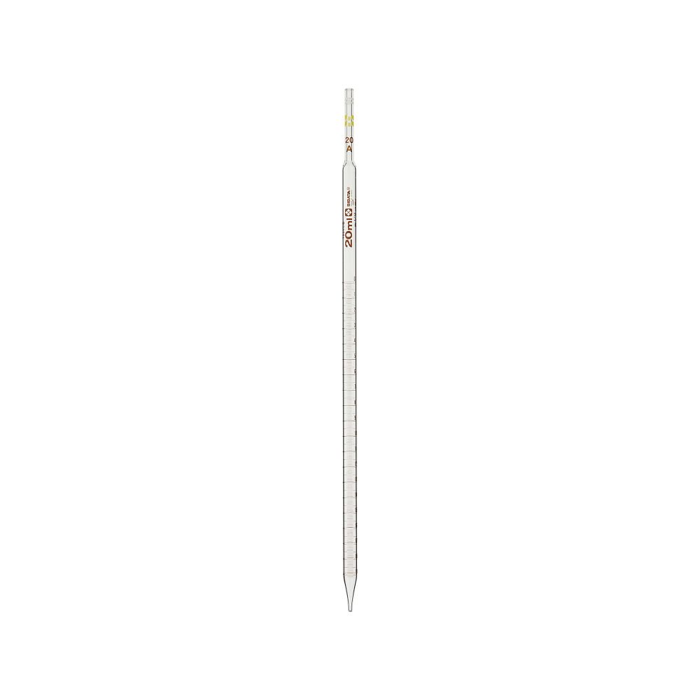 メスピペット 先端目盛 カラーコード付 スーパーグレード 20mL