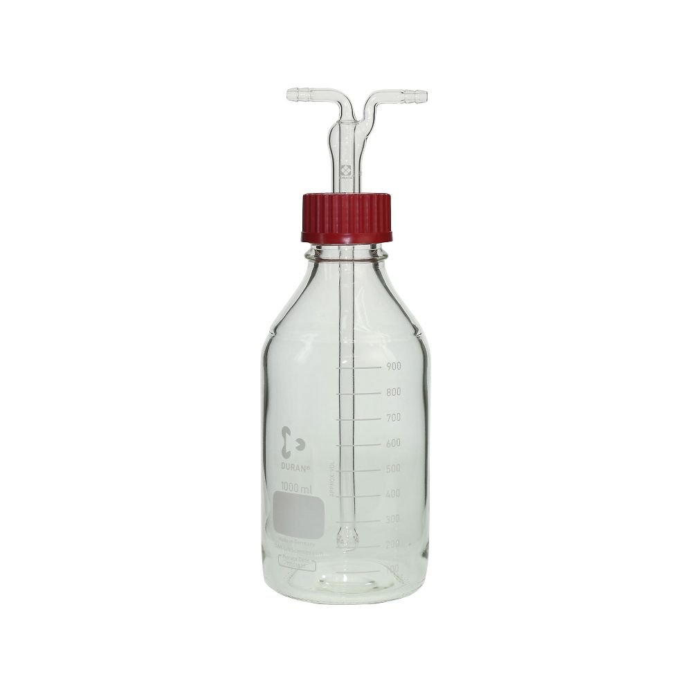 DURAN ねじ口洗浄瓶 ムエンケ式 1000mL GL-45