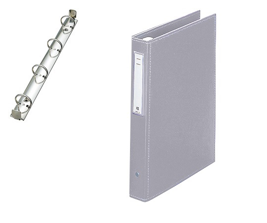 カルテブック(スタンダード) 4穴タイプ シルバー HB437-6