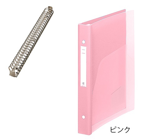 メディカルサポートブック(クリヤー) 30穴タイプ ピンク 背幅41mm HB688-5