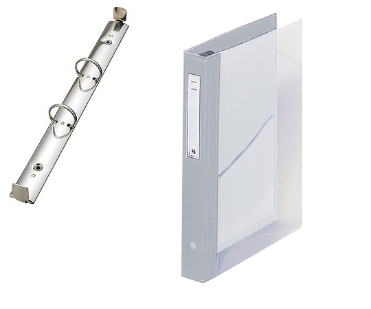 カルテブック(クリヤー) 2穴タイプ シルバー HB446-6