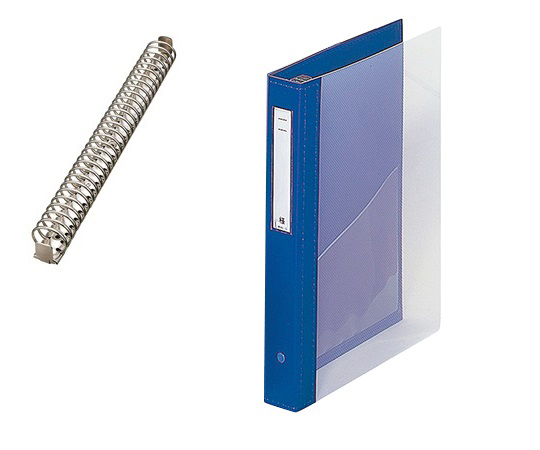 カルテブック(クリヤー) 30穴タイプ ブルー HB448-1