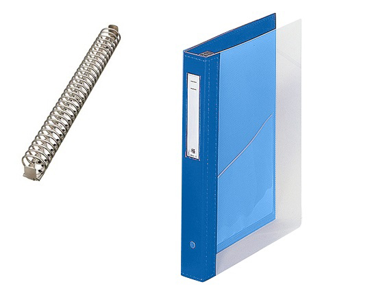 カルテブック(クリヤー) 30穴タイプ ライトブルー HB448-2