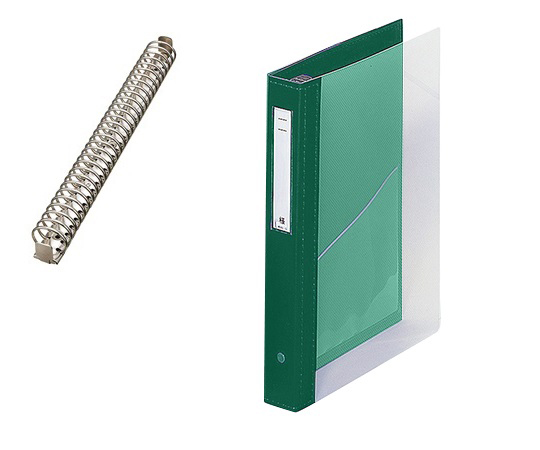 カルテブック(クリヤー) 30穴タイプ グリーン HB448-3