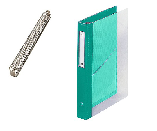 カルテブック(クリヤー) 30穴タイプ ライトグリーン HB448-4