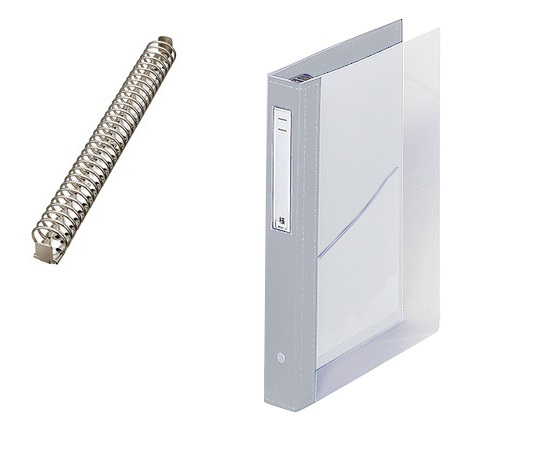 カルテブック(クリヤー) 30穴タイプ シルバー HB448-6