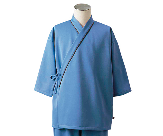 検診衣(男女兼用) ブルー LL 79-503