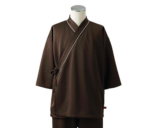 検診衣(男女兼用) ブラウン M 79-507