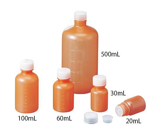 1-43 外用瓶 60茶NH(200本入り) 馬野化学容器