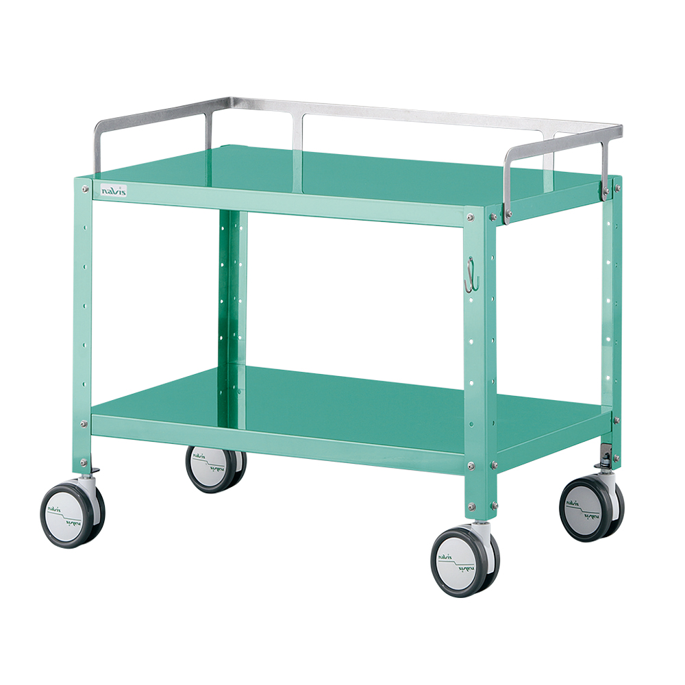 ミニカラフルステンワゴン(フック付き・低床タイプ) レギュラー グリーン MCSWR-2GF