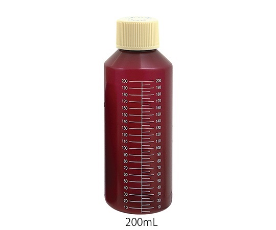 セーフティNK茶瓶(未滅菌) 200mL ASNK24330-084(10本入り)