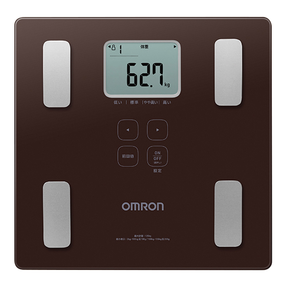 体重体組成計 ブラウン